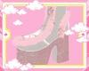 pink glitter boots