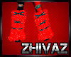 Z - Red Winter Fur boots