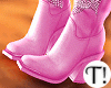 T! Cowgirl Boots Pink