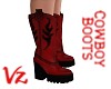 Western Boot Red & Black