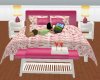 (SK) Pink Floral Bed