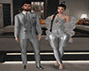 diamond silver suit