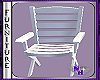 (1NA) White patio Chair