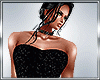 梅 shimmer black gown