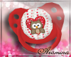Owly love red paci