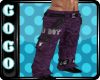 Purple Fashion Pants