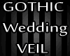 GOTHIC Wedding Lace Veil