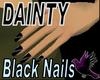 Dainty-Black Nails