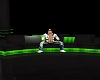 [DJ] Black & green couch