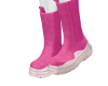 pink v designer boots