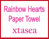Rainbow Hearts Paper Twl