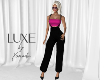 LUXE Pant Fit Blk BPink