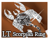 $MS$ Onyx Scorpian Ring