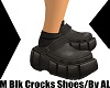 AL/M Blk Crocks Shoes