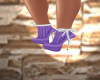 Purple ankle boots