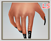 ! Black Long Nails