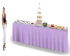 lavender bouffet table