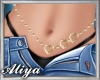 A* Heart waistchain gold