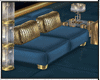 GOLD BLUE SOFA