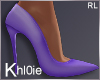 K Just purple heels