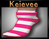 Kei| Pink Striped Socks