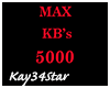 Max KBs 5000 Room Sign