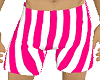 M shorts stripped pink