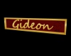 Gideon Nameplate