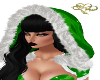 Green Xmas PVC Hood