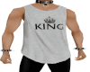 KING~Tank Top White