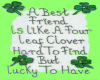 friends and a clover