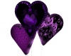 Purple heart balloons