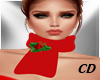 CD Christmas Red Scarf