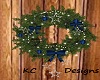 KC ~ Holiday Wreath/Blue