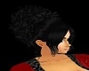 curly  black hair