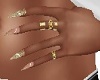 GOLD WITH RINGS NAILS