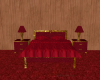 Red and Gold Bed