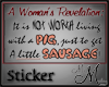 MM~ No Pigs Sticker