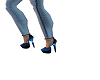 neon blue stiletto's