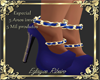 shoes blue lace 