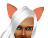 White cat/wolf ears