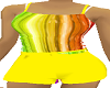 shorts rainbow & yellow