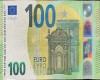 wad of 100 E bills/avi