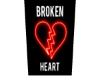 broken heart cutout
