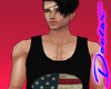 Tank Top Skull Flag BLK
