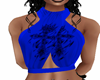 sexy blue top