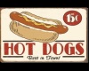 Retro Hot Dog Diner Sign