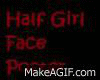 Half Girl Face Poster #1