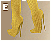 knee high boots gold