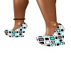 TEAL BLOCK WEDGES